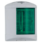 LAMPA BOCZNA ZIELONA, BIAŁY PVC, 58X74X58 MM