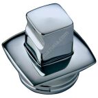 PRZYCISK I MASKOWNICA, CHROMOWANY, 16X16X15 MM