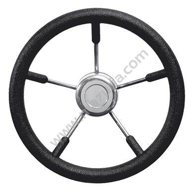 KIEROWNICA 350 MM PVC-NIERDZ. CZARNA