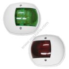 LAMPY LED CZERWONA I ZIELONA, BIAŁY PVC, 100X88 MM