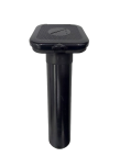 STOJAK DO WĘDKI Z KLAPKĄ 230 MM PVC CZARNY
