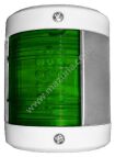 LAMPA BOCZNA LED ZIELONA, 75X65X55 MM, BIAŁA