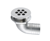 ODPŁYW Z KOKPITU 25 MM 90 STOPNI Z SITKIEM AISI316
