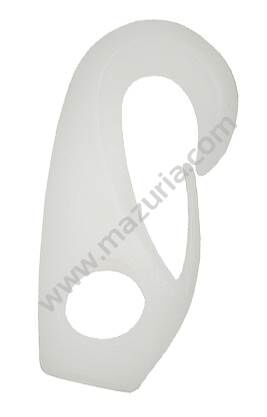 KARABIŃCZYK DO LIN GUMOWYCH 4 MM BIAŁY