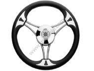 KIEROWNICA 350 MM OBRĘCZ CZARNE PVC, RAMIONA NIER