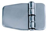 ZAWIAS 59 X 37 X 2 MM, NIERDZEWNY, Z NAKŁADKAMI