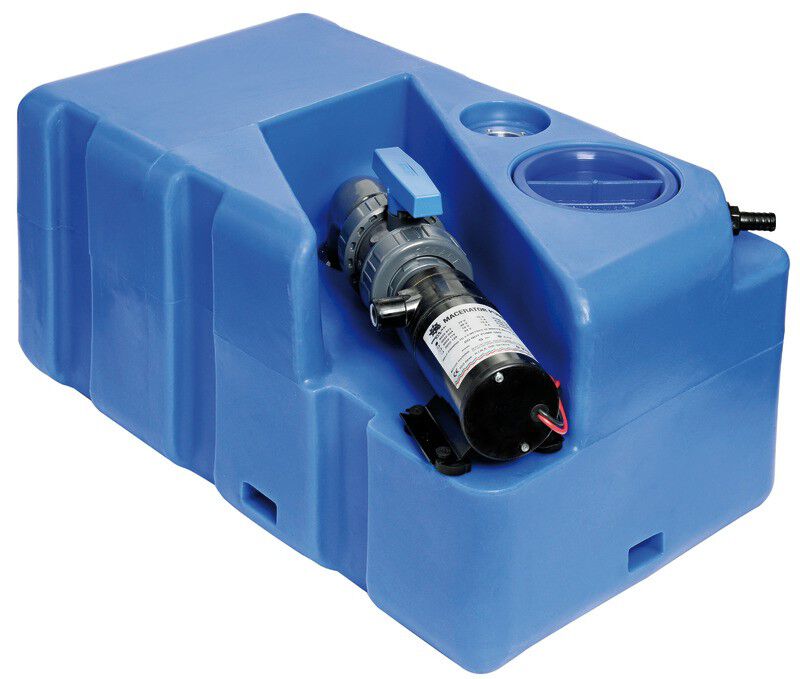 ZBIORNIK FEKALIÓW 60 L 650X390X300 MM, POMPA 24V
