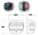 LAMPA RUFOWA BIAŁA, CZARNY PVC, 90X100X50 MM