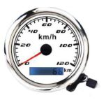 PRĘDKOŚCIOMIERZ GPS DO 120 KM/H BIAŁY, NIERDZEWNA