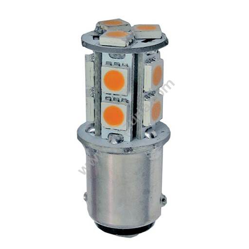ŻARÓWKA  BA15D LED 12/24V/2W, WYSOKOŚĆ 41 MM