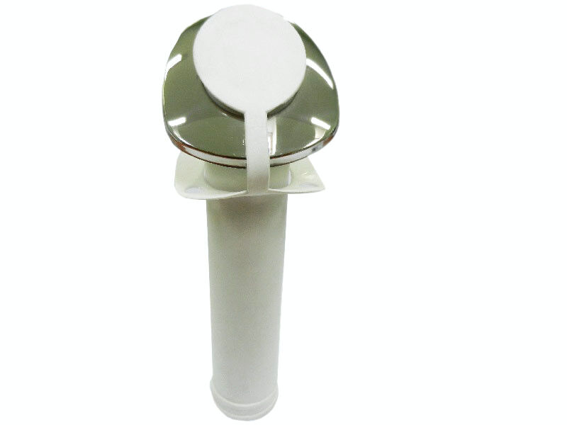 STOJAK PVC Z KOŁNIERZEM NIERDZEWNYM 44x240 MM