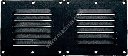 KRATKA WENTYLACYJNA 255X115MM, CZARNY PVC