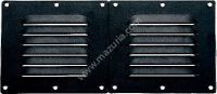 KRATKA WENTYLACYJNA 255X115MM, CZARNY PVC