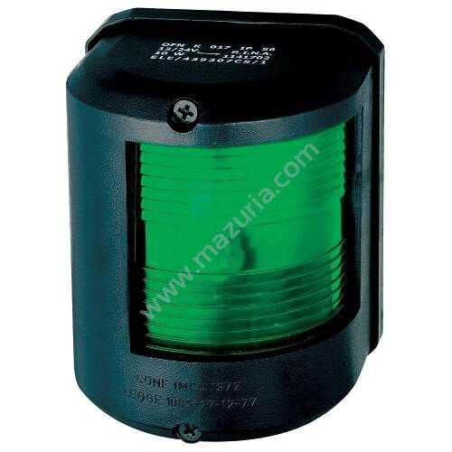 LAMPA BOCZNA ZIELONA - CZARNY PVC 92X120X80 MM