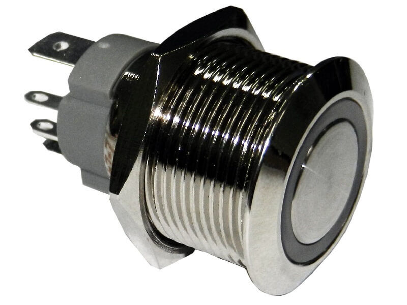 WŁĄCZNIK PRĄDU NIERDZEWNY LED 20A BLUE ON-OFF