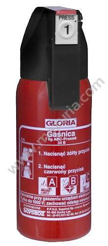 GAŚNICA RĘCZNA GLORIA 1KG