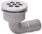 ODPŁYW Z KOKPITU 20 MM 90 STOPNI Z SITKIEM AISI316