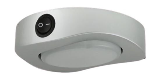 LAMPA KAJUTOWA LED 96MM 12-30V BIAŁA Z WŁĄCZNIKIEM