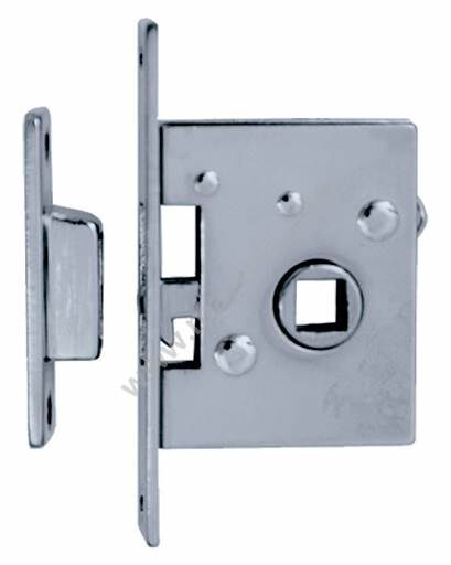 ZAMEK 50X40X12 MM, CHROMOWANY