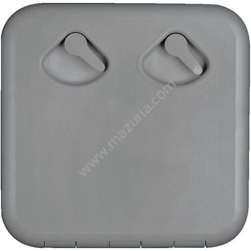 LUK 370X375 MM NA KLAMKĘ PVC SZARY