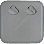LUK 370X375 MM NA KLAMKĘ PVC SZARY