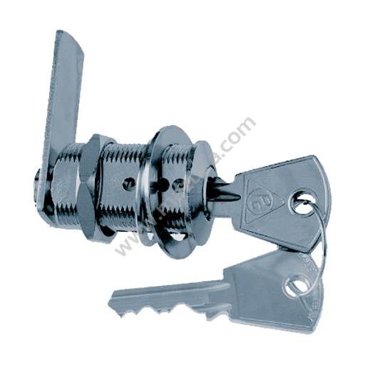 ZAMEK YALE NA KLUCZ, GWINT 15 MM, CHROMOWANY