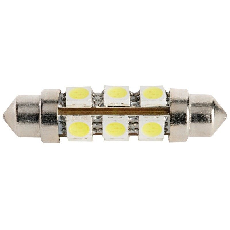 ŻARÓWKA  LED RURKOWA 12V 12 DIOD 44MM