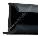 LISTWA MONTAŻOWA PROFILU TR 37, CZARNA PVC