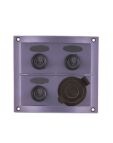 TABLICA - 3 OBWODY SZARY PVC 108X95MM+ ZAPALNICZKA