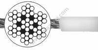 LINA STALOWA W PVC 7X7  4.0-6.0 MM NIERDZEWNA