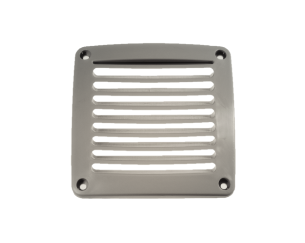 KRATKA WENTYLACYJNA 118X118 MM SZARA PVC