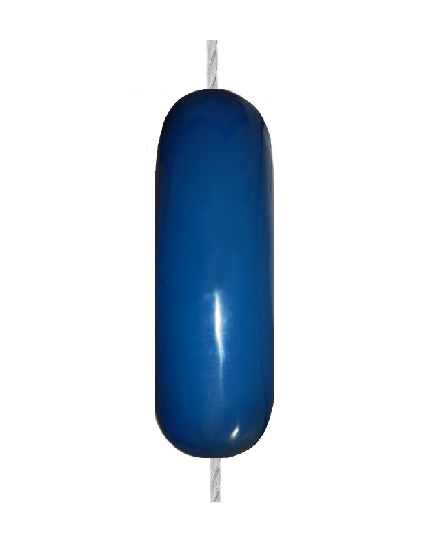 ODBIJACZ Z OTWOREM PRZELOTOWYM 15X43 GRANATOWY
