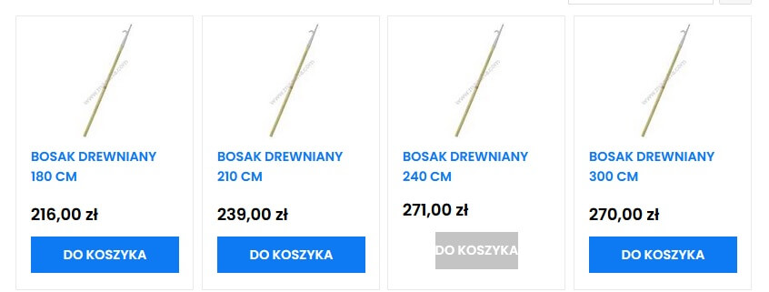 bosaki drewniane