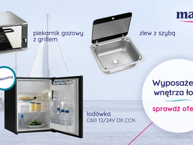 Wyposażenie jachtu.